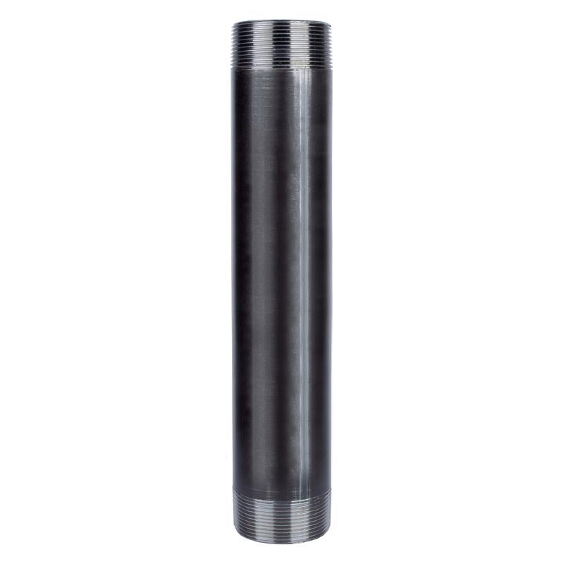STZ INDUSTRIES - STZ Industries 2-1/2 in. MIP each X 2-1/2 in. D MIP Black Steel 10 in. L Nipple