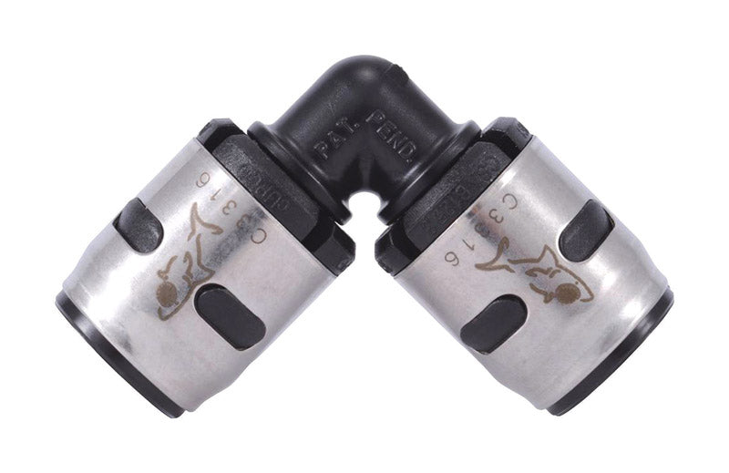 SHARKBITE - SharkBite EvoPEX 1/2 in. Push X 1/2 in. D Push Plastic Elbow [K248A6]