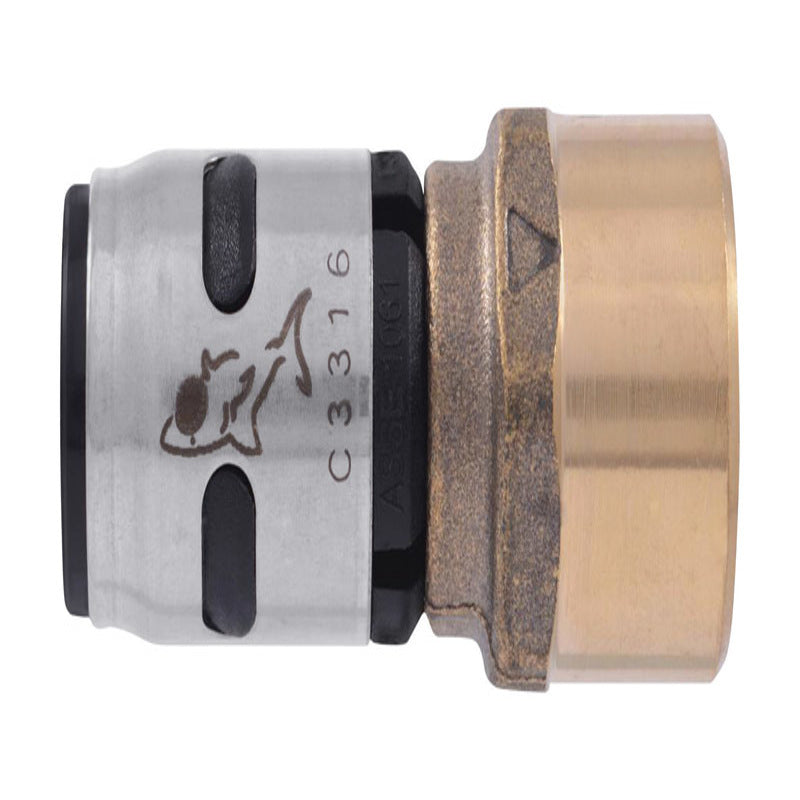 SHARKBITE - SharkBite EvoPEX 1/2 in. FNPT X 1/2 in. D Push Brass/Plastic Female Connector