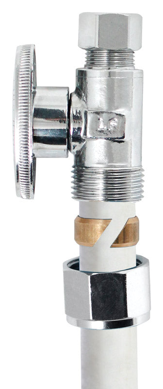 PLUMB PAK - Plumb Pak 1/2 in. Compression in. Compression Brass Straight Valve