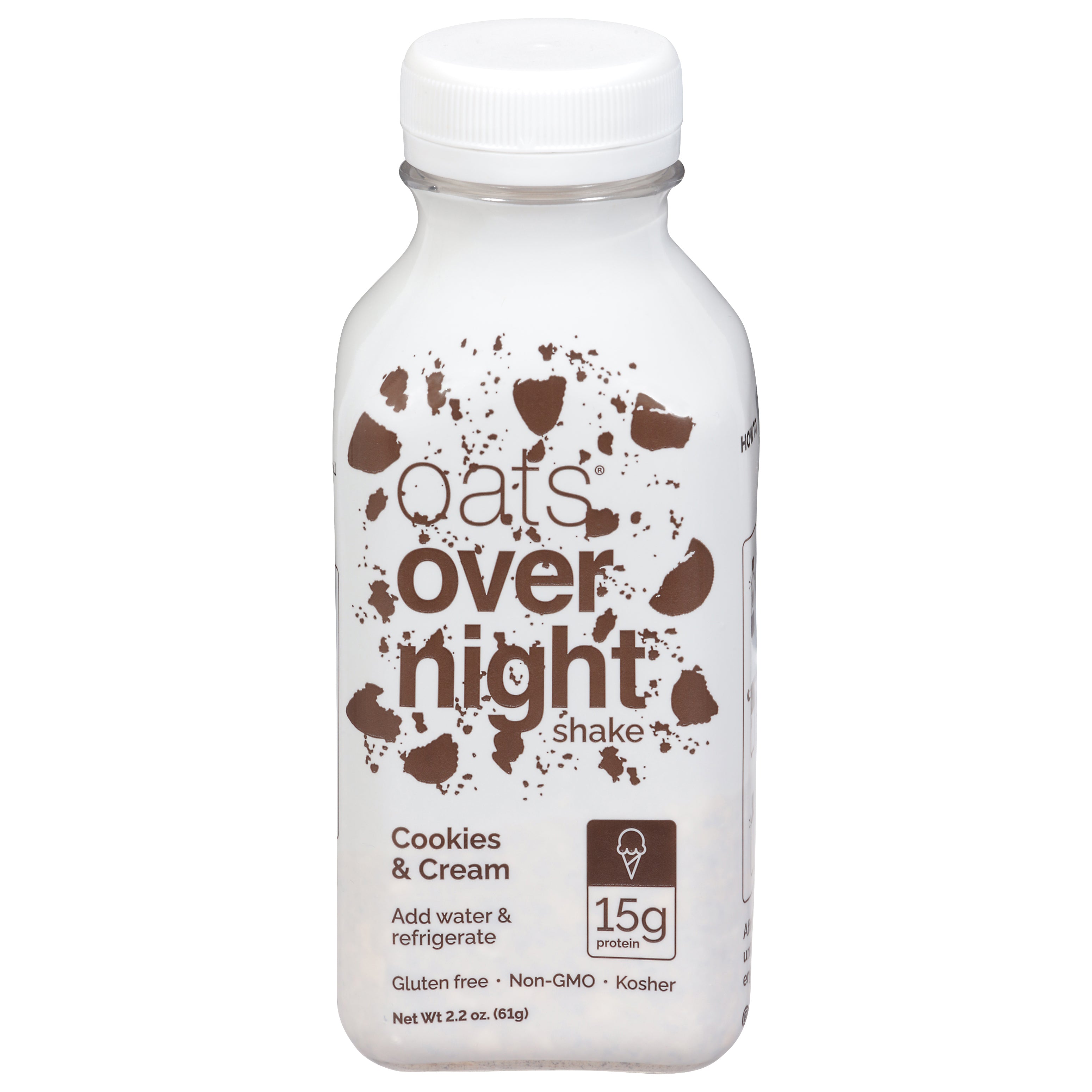 Oats Overnight Cookies & Cream Shake 2.2 oz - Case of 10