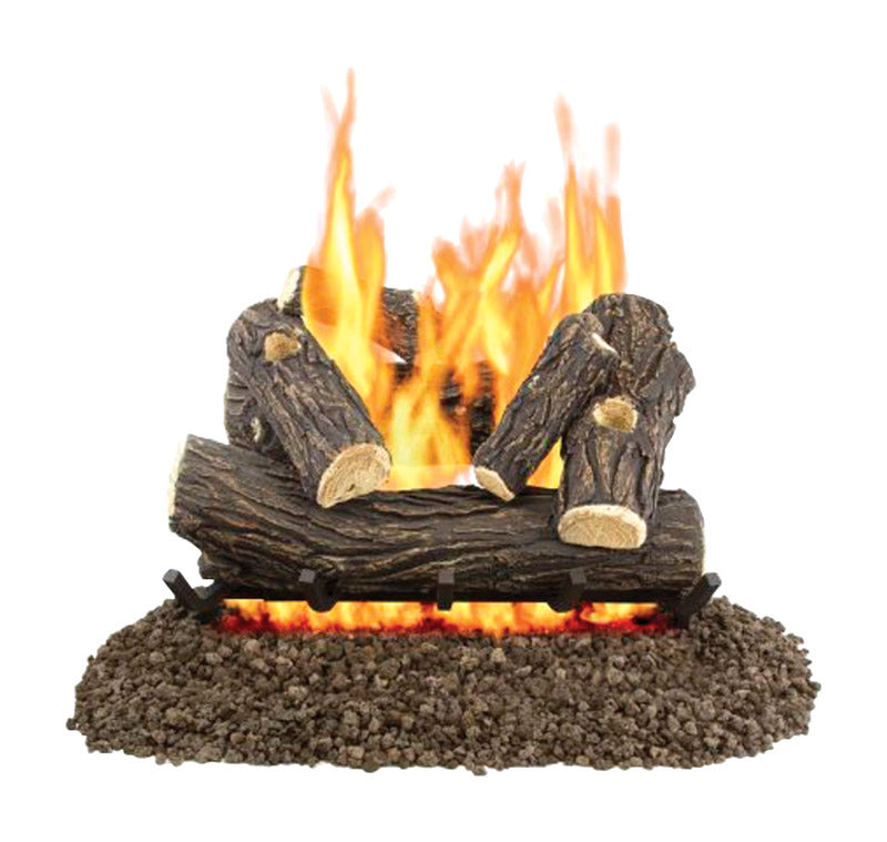PLEASANT HEARTH - Pleasant Hearth Willow Oak Fireplace Log Set Unlimited hr 55 lb