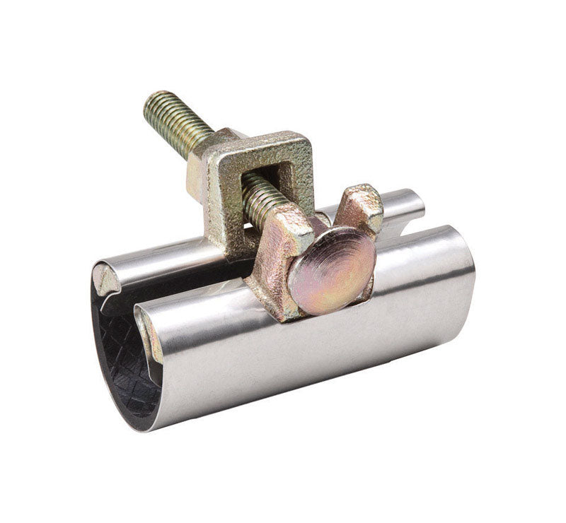 B & K - BK Products 3/4 in. Galvanized 430 Stainless Steel Pipe Repair Clamp - Case of 6 [160-604]