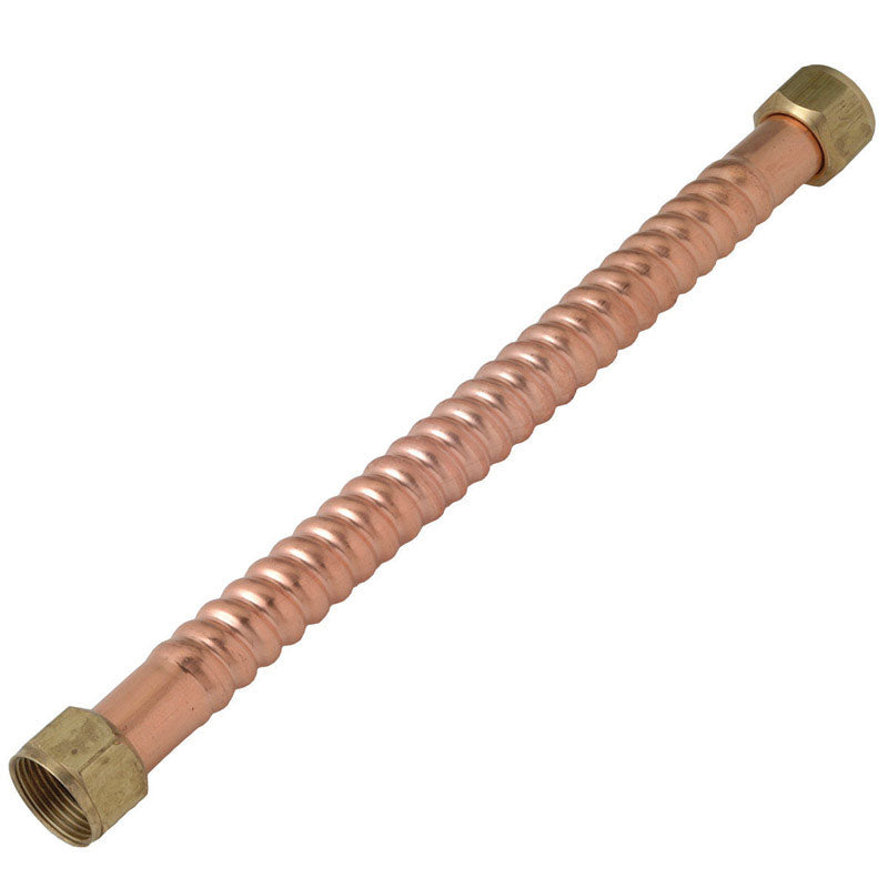COPPER FLEX - Homewerks 3/4 in. FIP X 3/4 in. D FIP 18 in. Copper Water Heater Supply Line