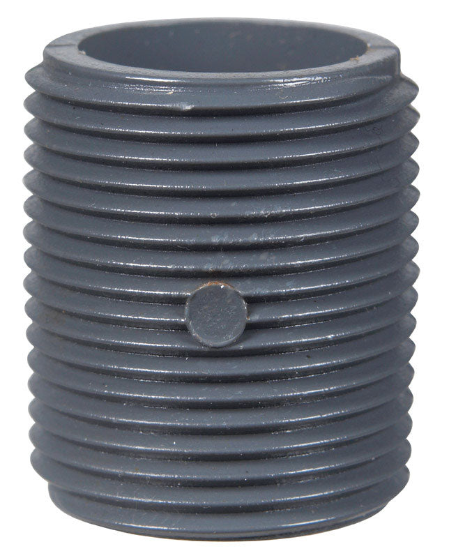 B & K - BK Products Schedule 80 1-1/2 in. MPT each PVC Close Nipple 1 pk
