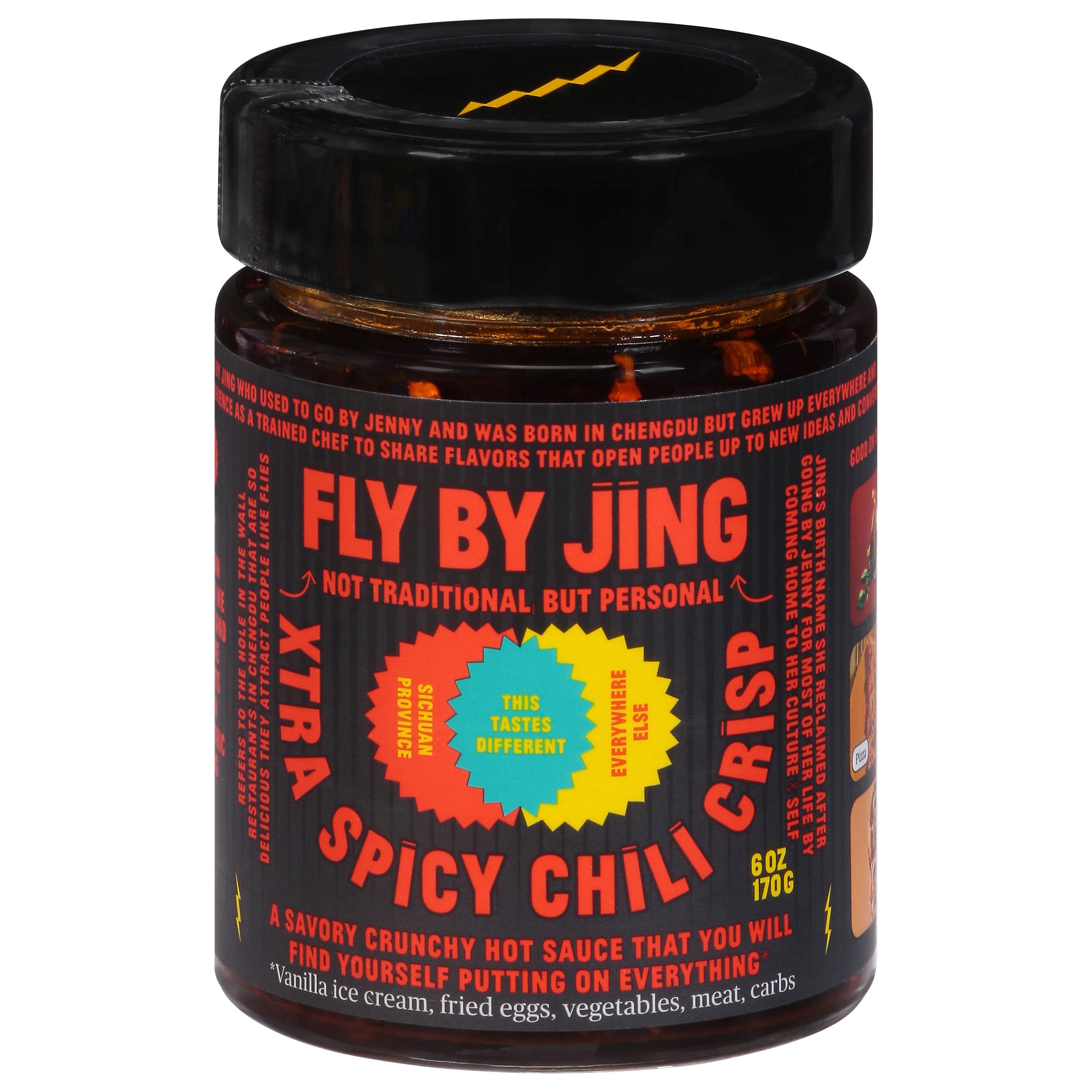 Fly by Jing Xtra Spicy Chili Crisp Hot Sauce 6 oz - Case of 6