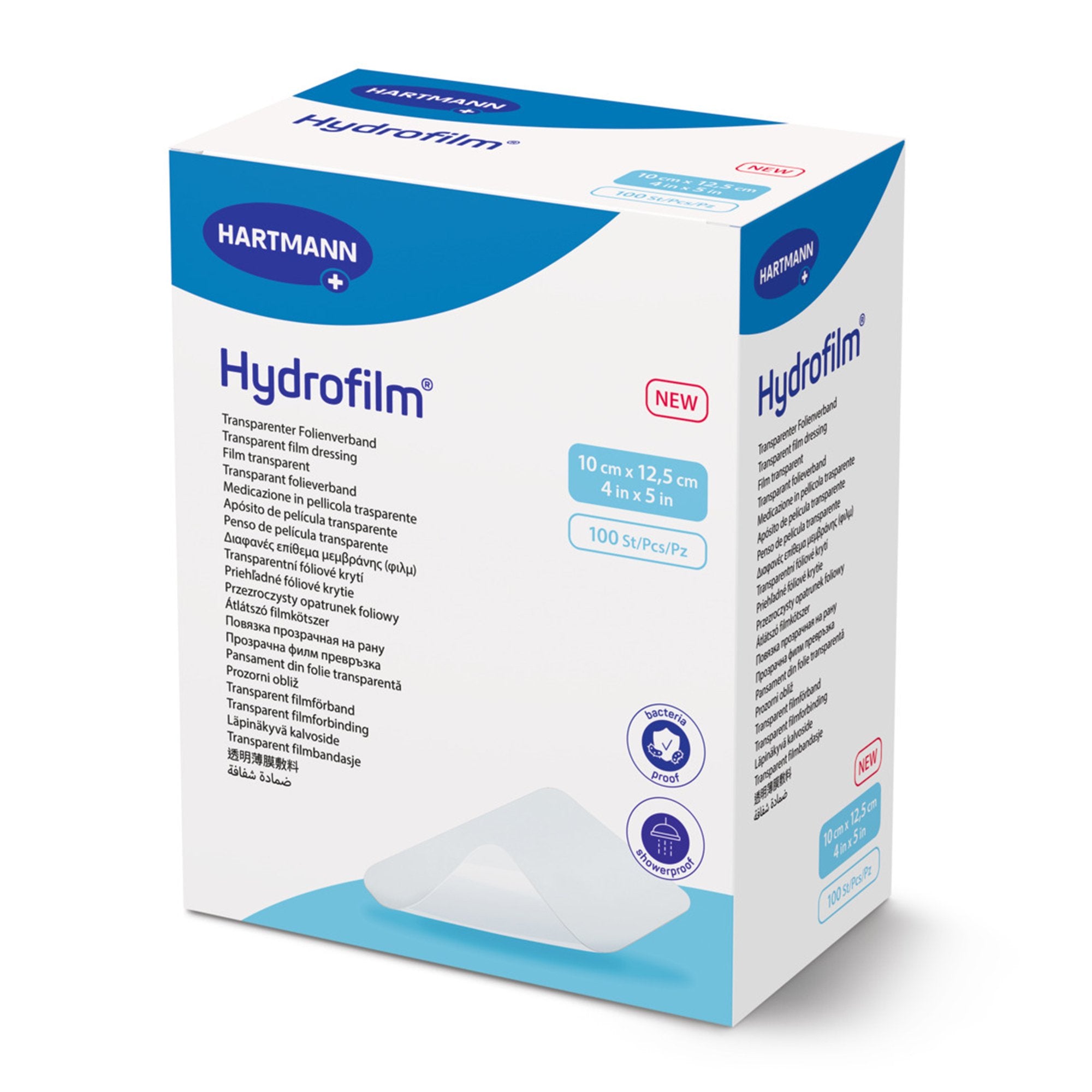 Hartmann - Transparent Film Dressing Hydrofilm® 4 X 5 Inch 4 Tab Delivery Rectangle Sterile [10/BX]