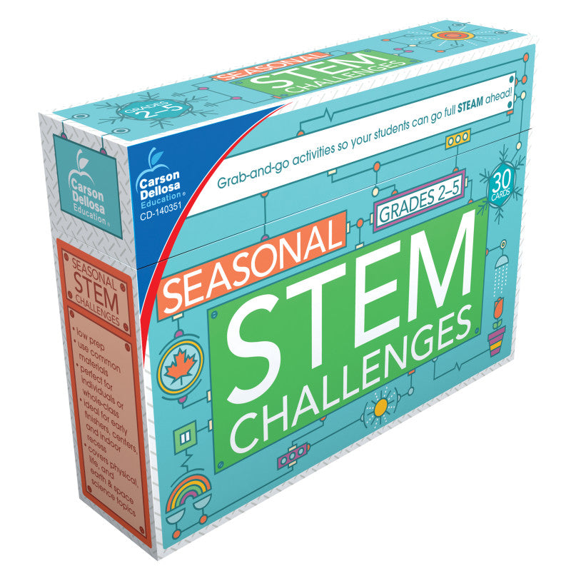 CARSON DELLOSA EDUCATION - Seasonal STEM Challenges Learning Cards