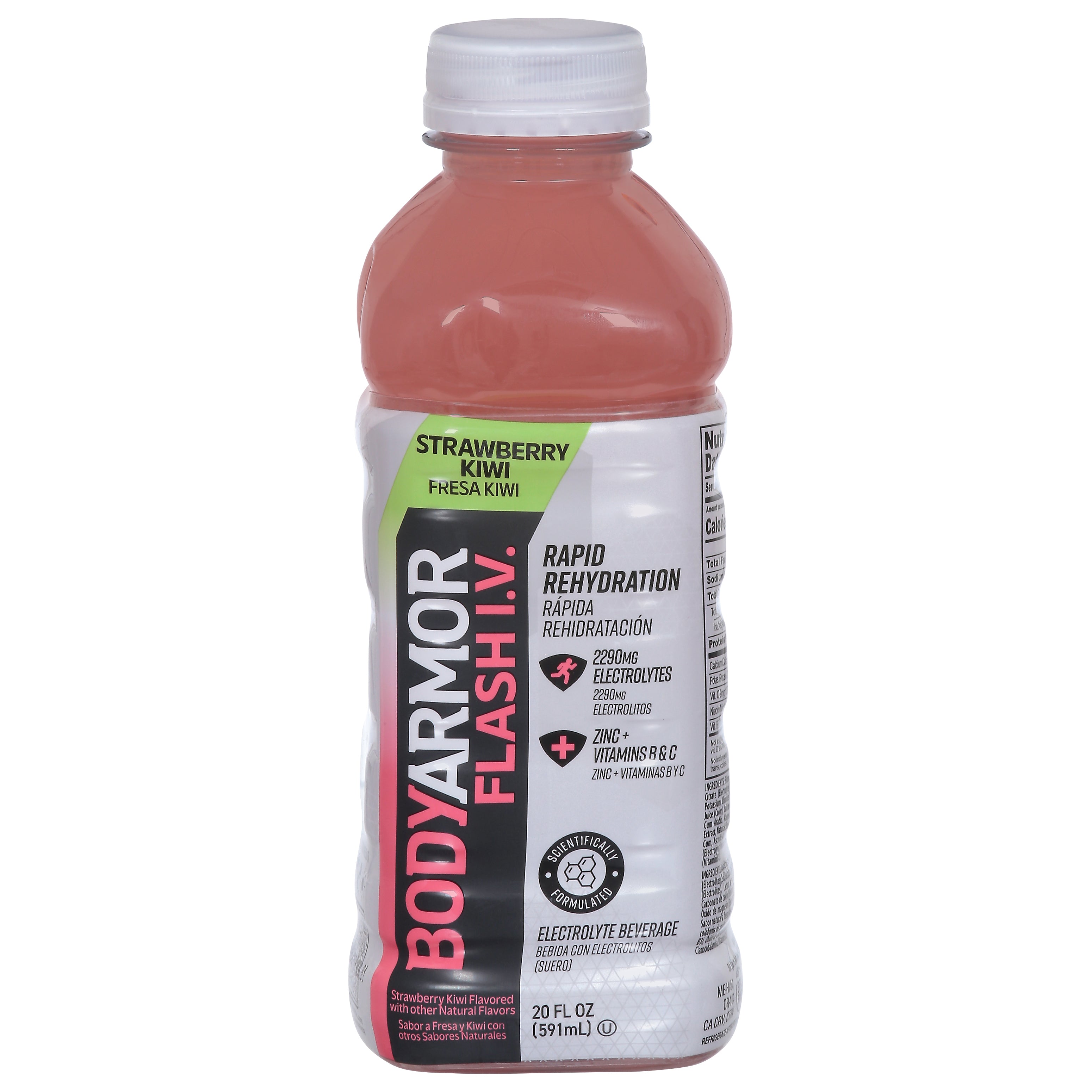 BodyArmor Strawberry Kiwi Electrolyte Beverage 20 fl oz - Case of 12