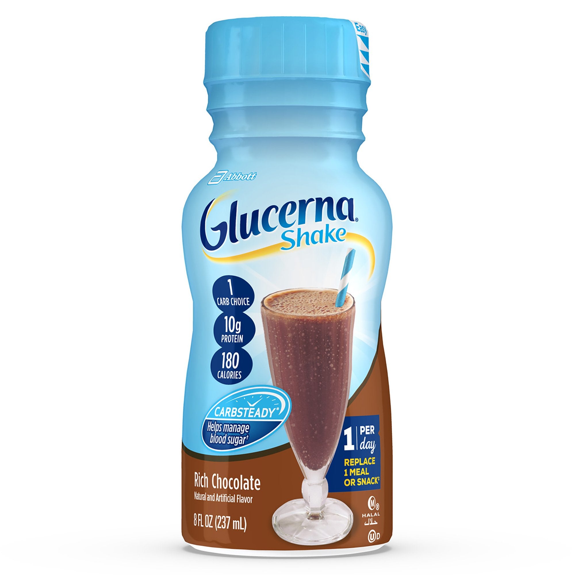 Abbott Nutrition - Oral Supplement Glucerna® Original Shake Rich Chocolate Flavor Liquid 8 oz. Bottle [6/PK]
