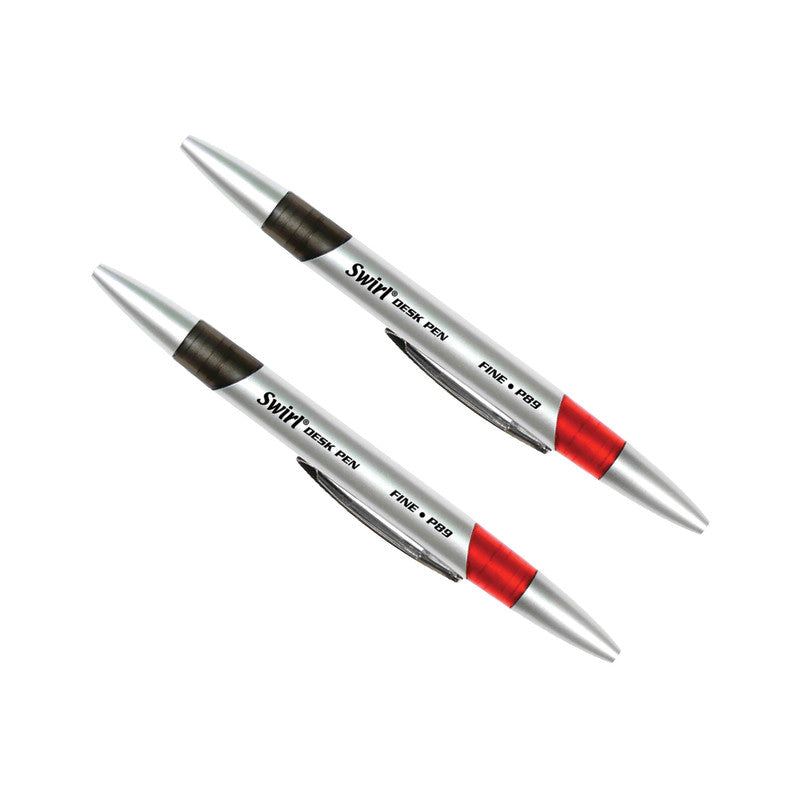 MOON PRODUCTS - Swirl Ink Pens, Red/Black Combo, 12 Per Pack, 2 Packs