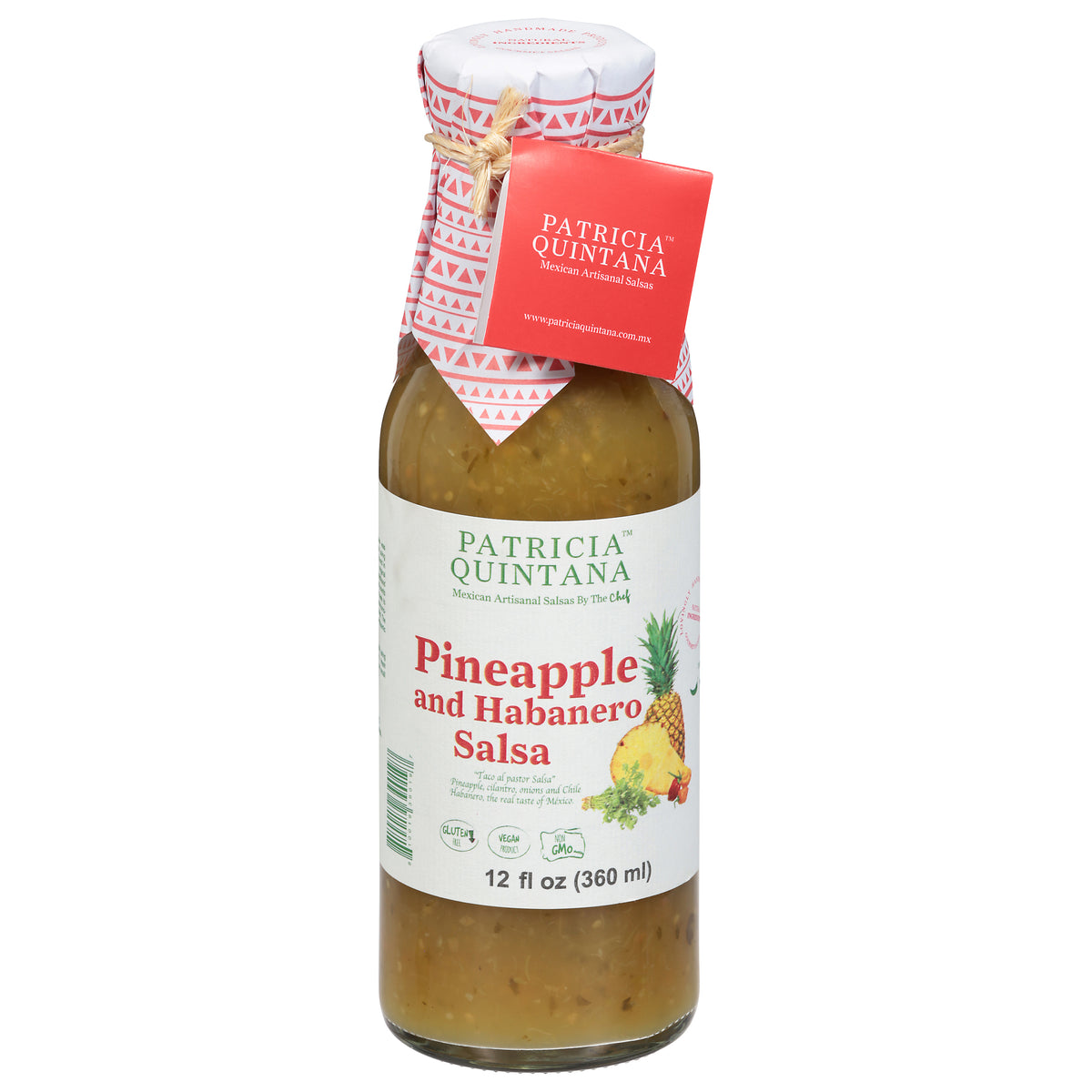 Patricia Quintana Extremely Hot Pineapple and Habanero Salsa 12 fl oz - Case of 6