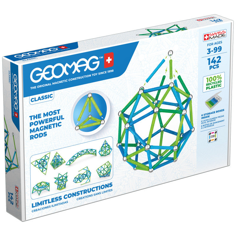 GEOMAG - Geomag™ Green Line Color, 142 Pieces