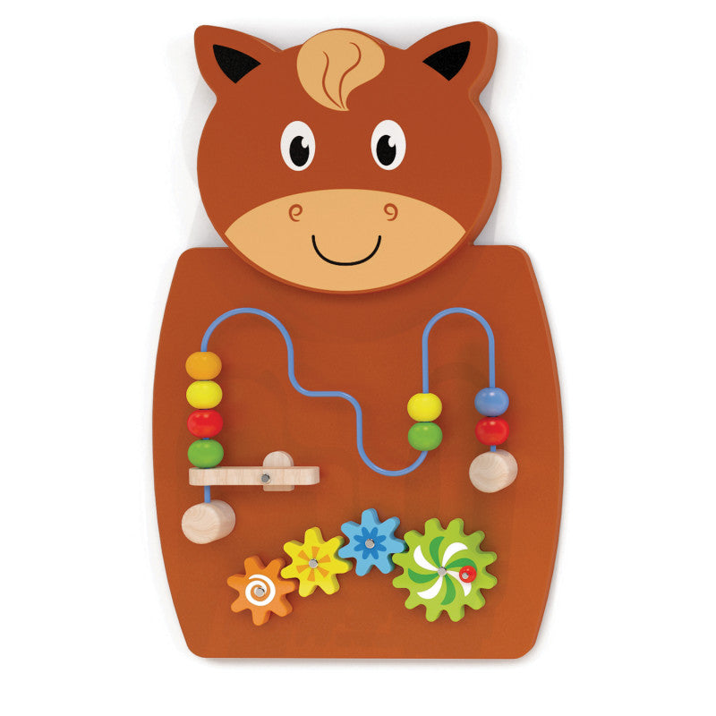 LEARNING ADVANTAGE - Horse Activity Wall Panel - Toddler Activity Center