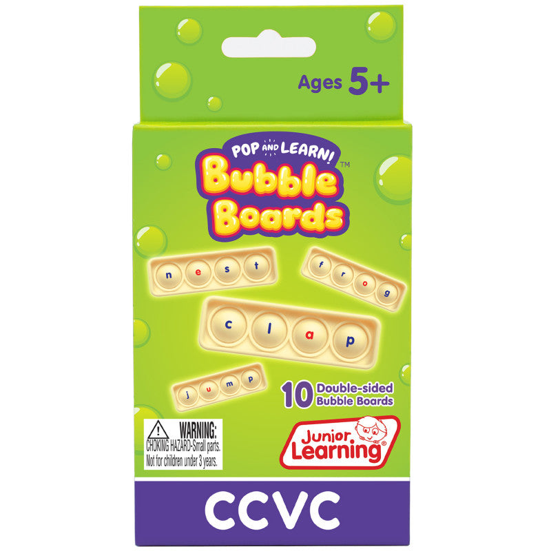 JUNIOR LEARNING - CVCC Bubble Boards, Set of 10