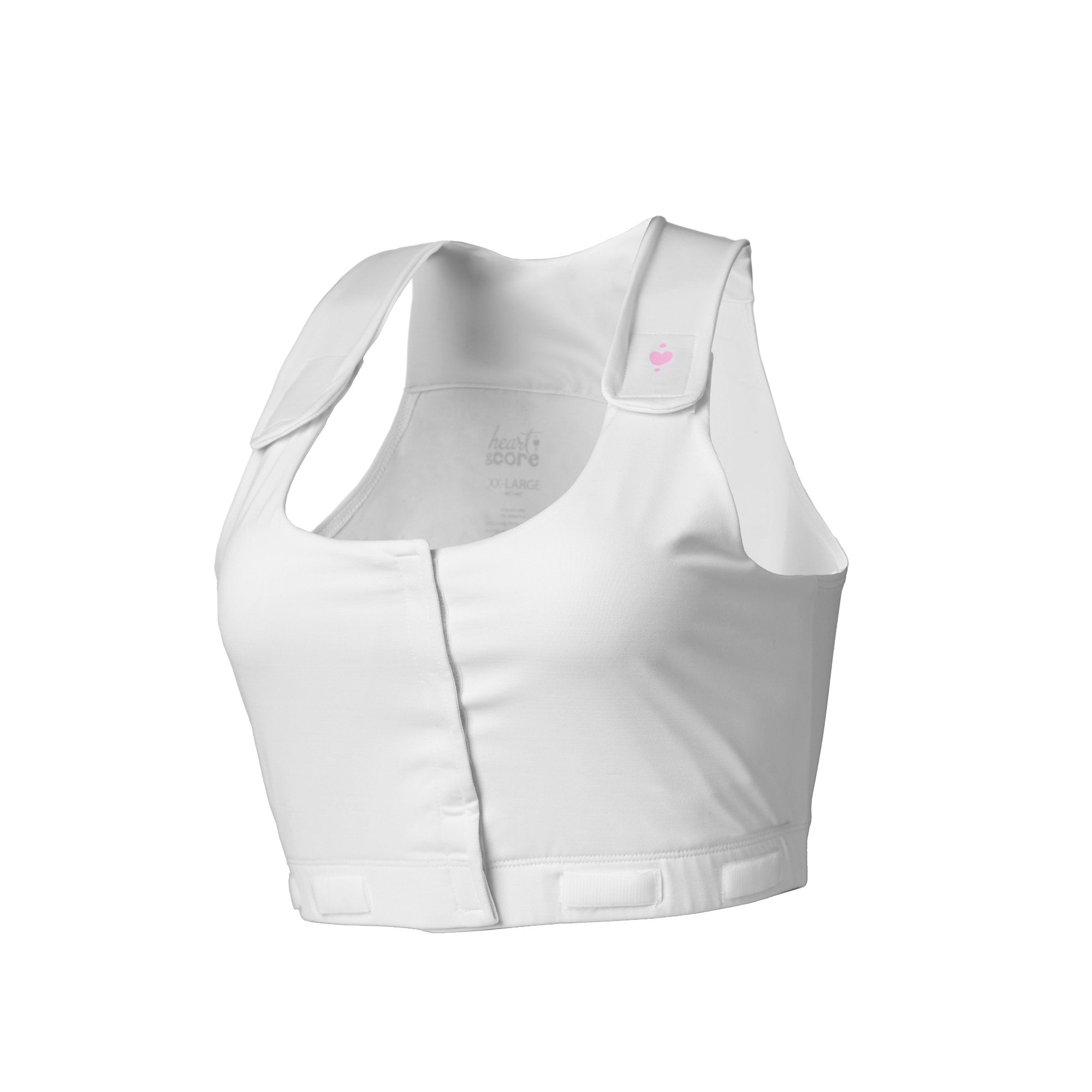 heart&core Sports and Medical LLC - Post-Surgical Bra Larissa White 2X-Large 44 to 48 Inch [1/EA]
