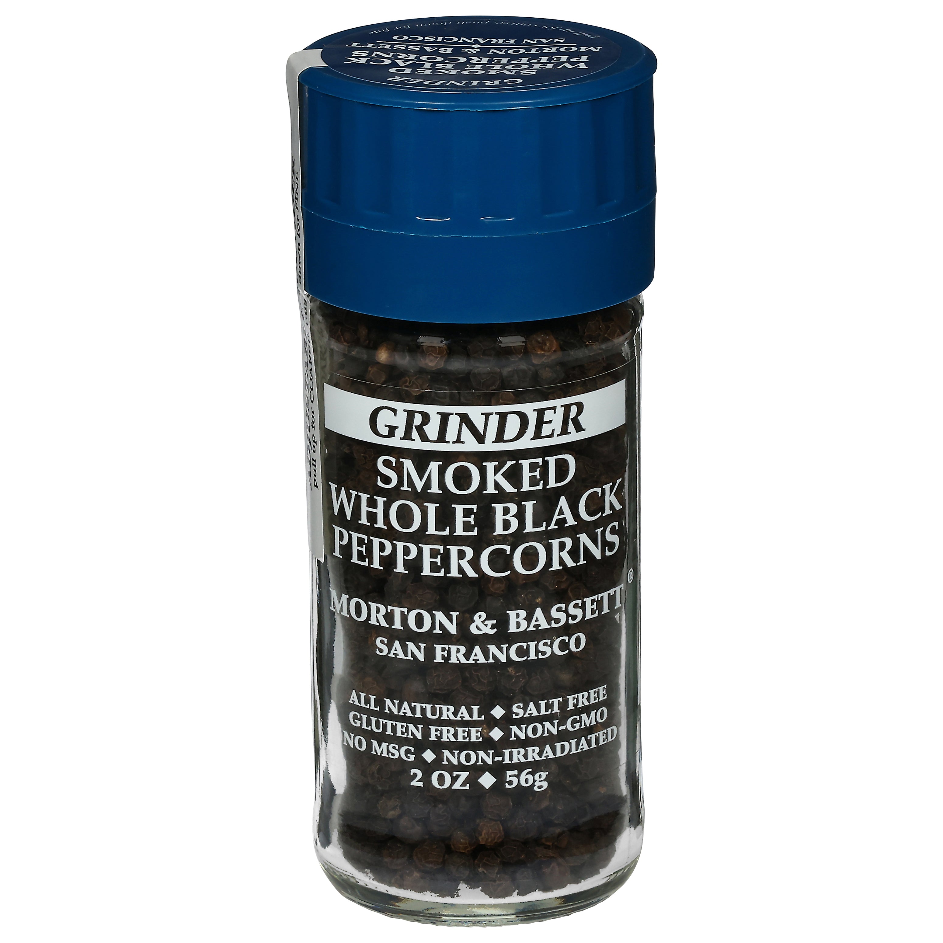 Morton & Bassett Grinder Smoked Whole Black Peppercorns 2 oz - Case of 3