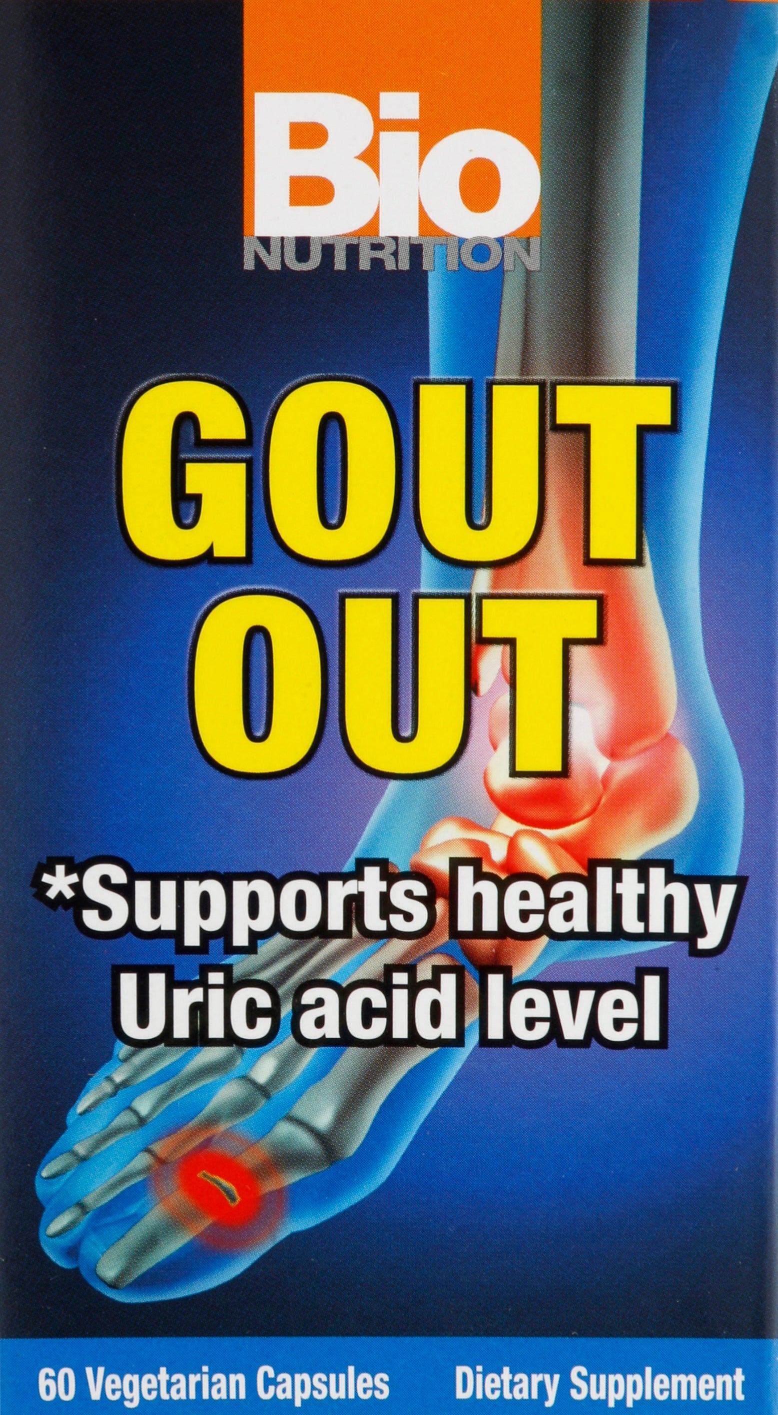 Bio Nutrition Gout Out 60 ea - Case of 3