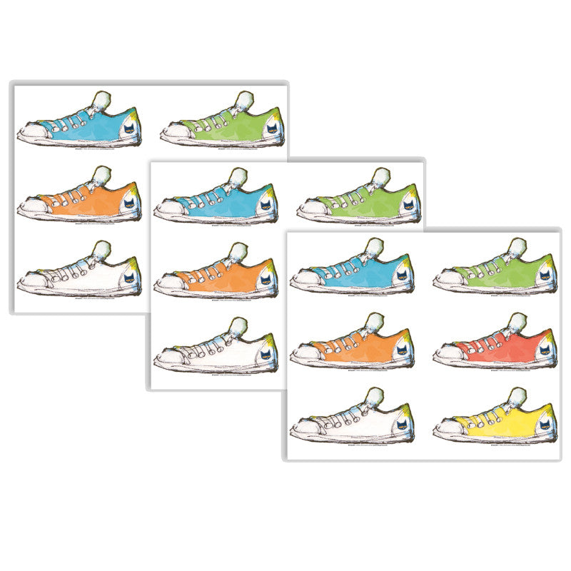 EDUPRESS - Pete the Cat® Groovy Shoes Accents, 36 Per Pack, 3 Packs