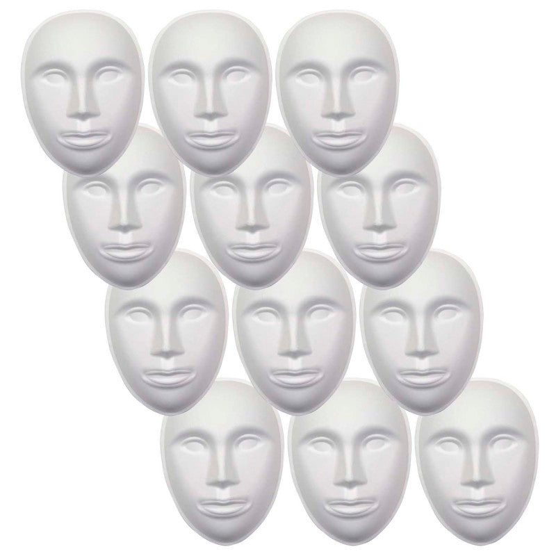 CREATIVITY STREET - Paperboard Mask, Face, 8" x 5-3/4", Pack of 12