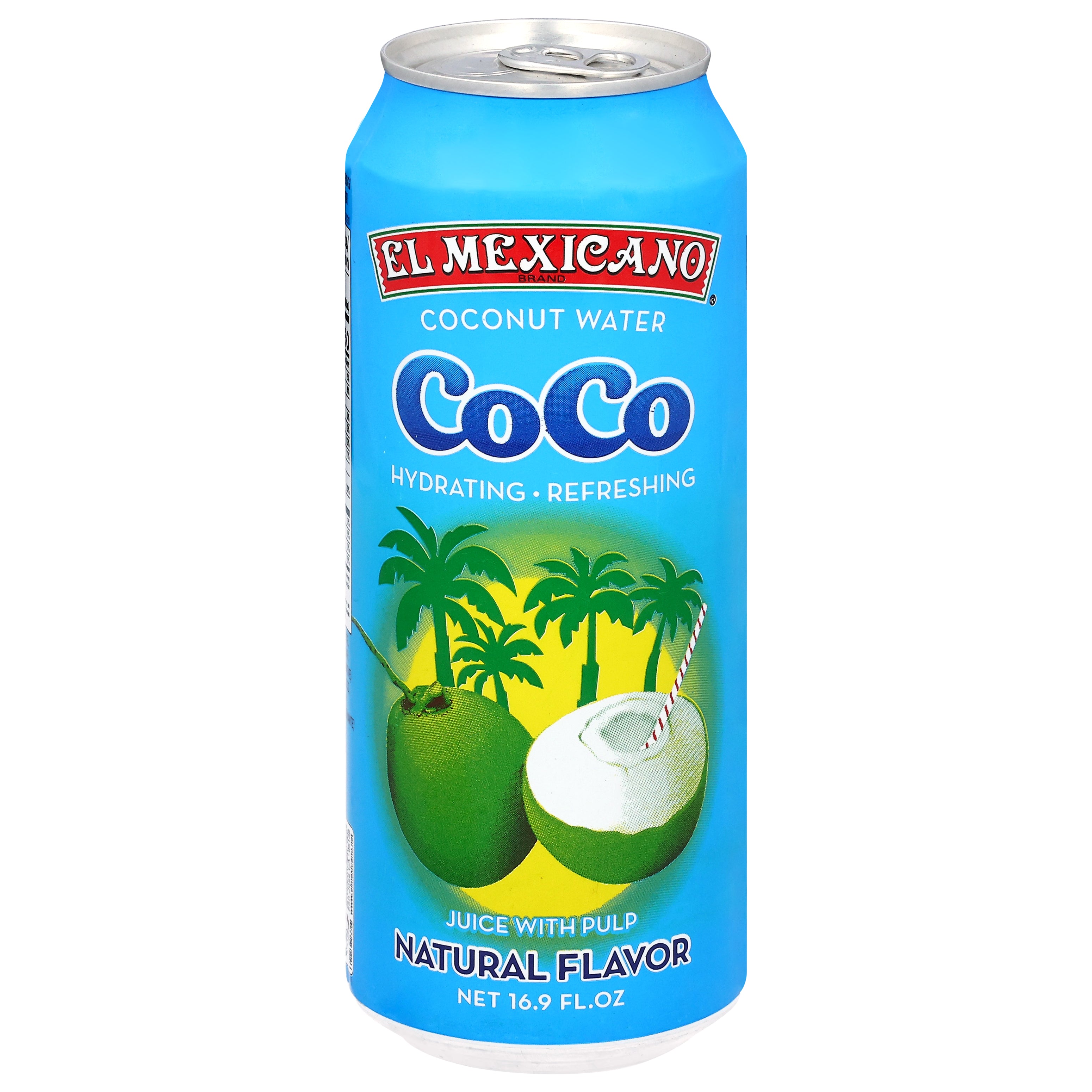 El Mexicano Coco Natural Flavor Coconut Water 16.9 fl oz - Case of 24