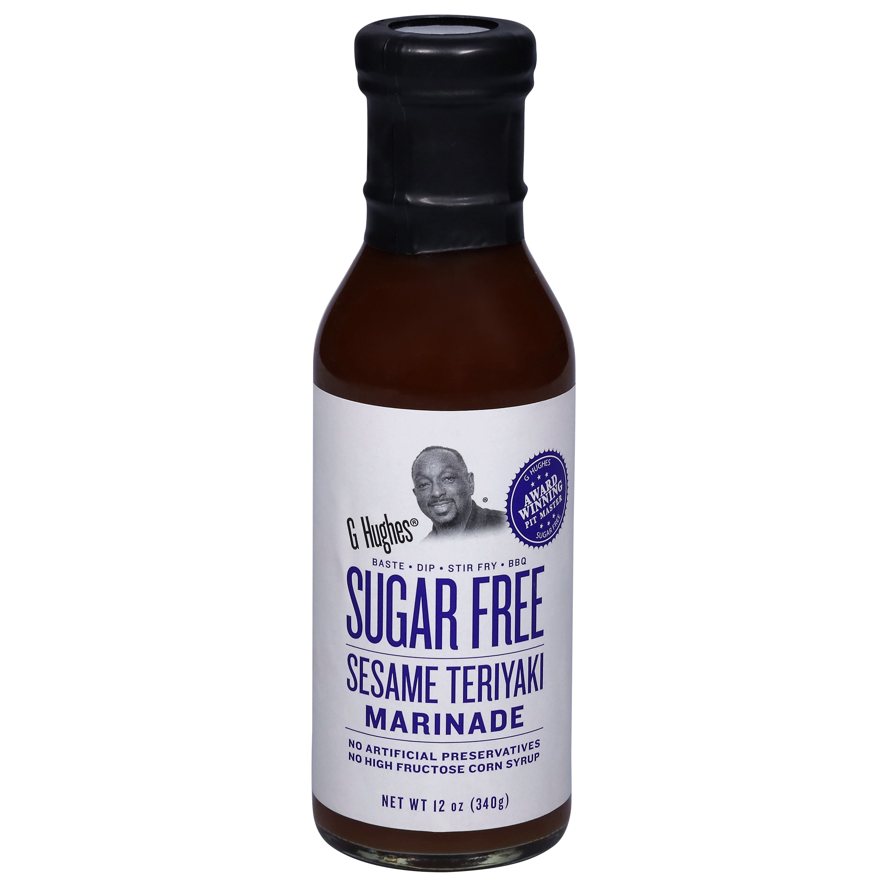 G Hughes Sugar Free Sesame Teriyaki Marinade 12 oz - Case of 6