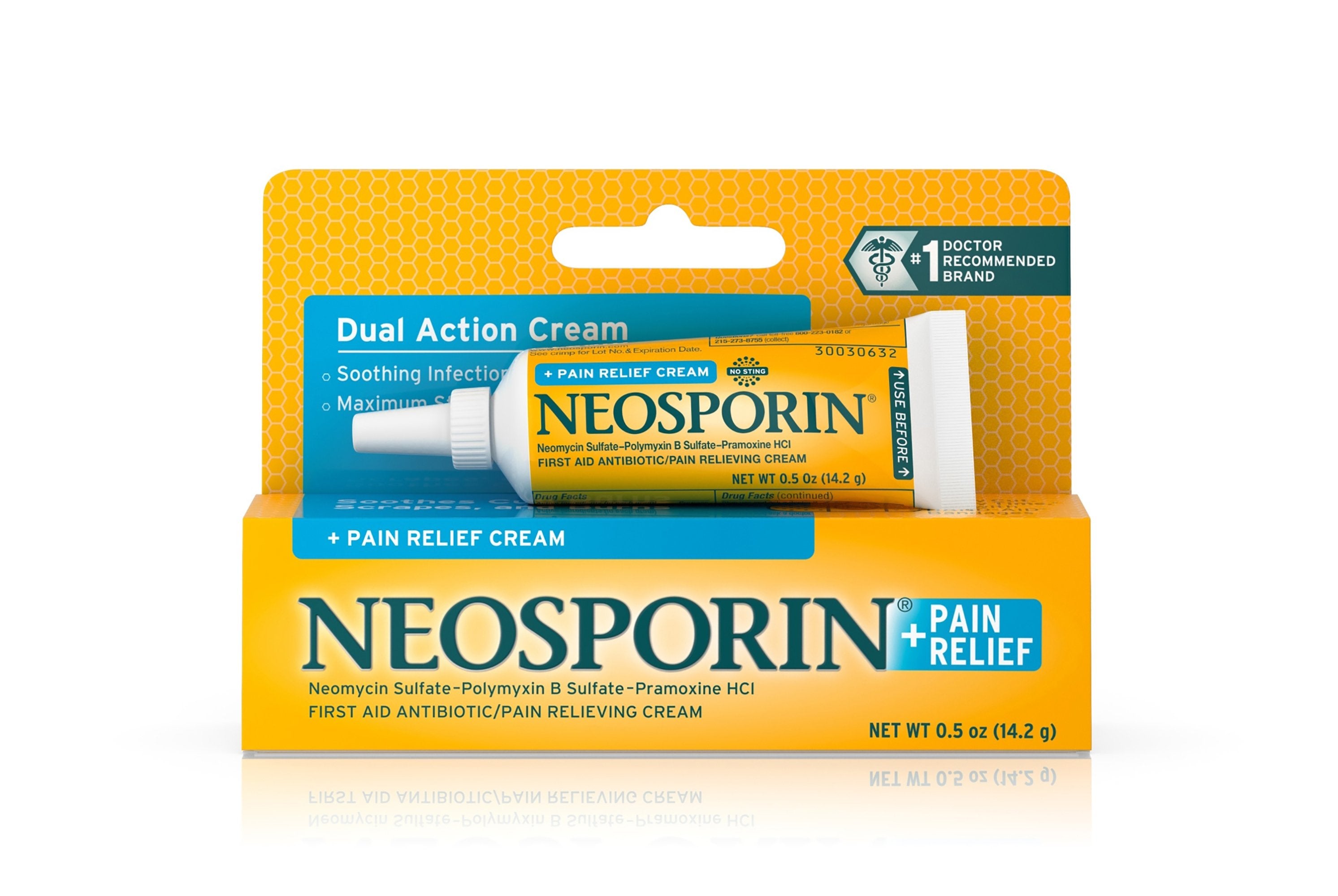 Johnson & Johnson Consumer - First Aid Antibiotic with Pain Relief Neosporin® + Pain Relief Cream 0.5 oz. Tube [1/EA] (677853_EA)