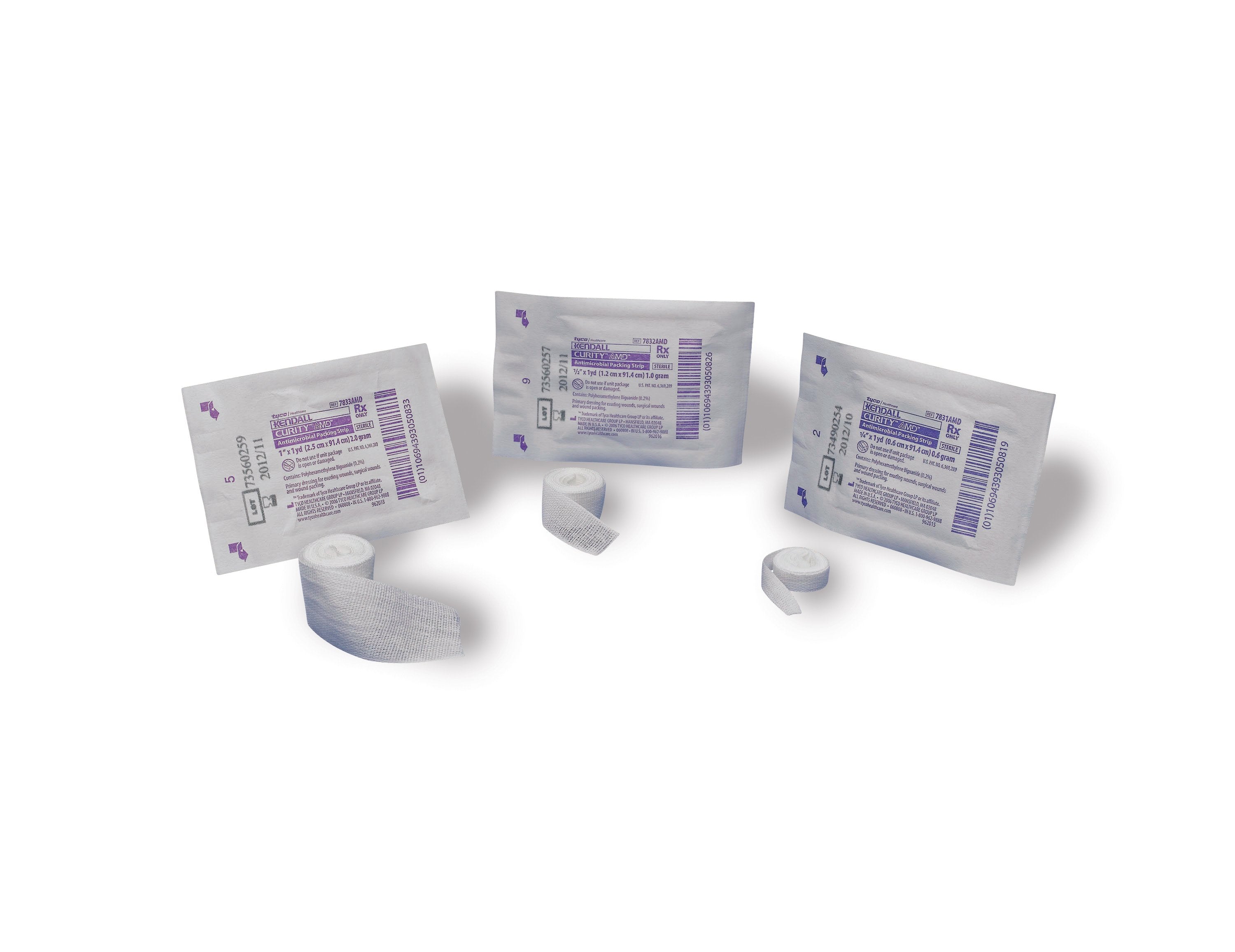 Cardinal - Wound Packing Strip Curity™ AMD™ Polyhexamethylene Biguanide (PHMB) s/b PHMB 1 Inch X 1 Yard Sterile [10/BX]