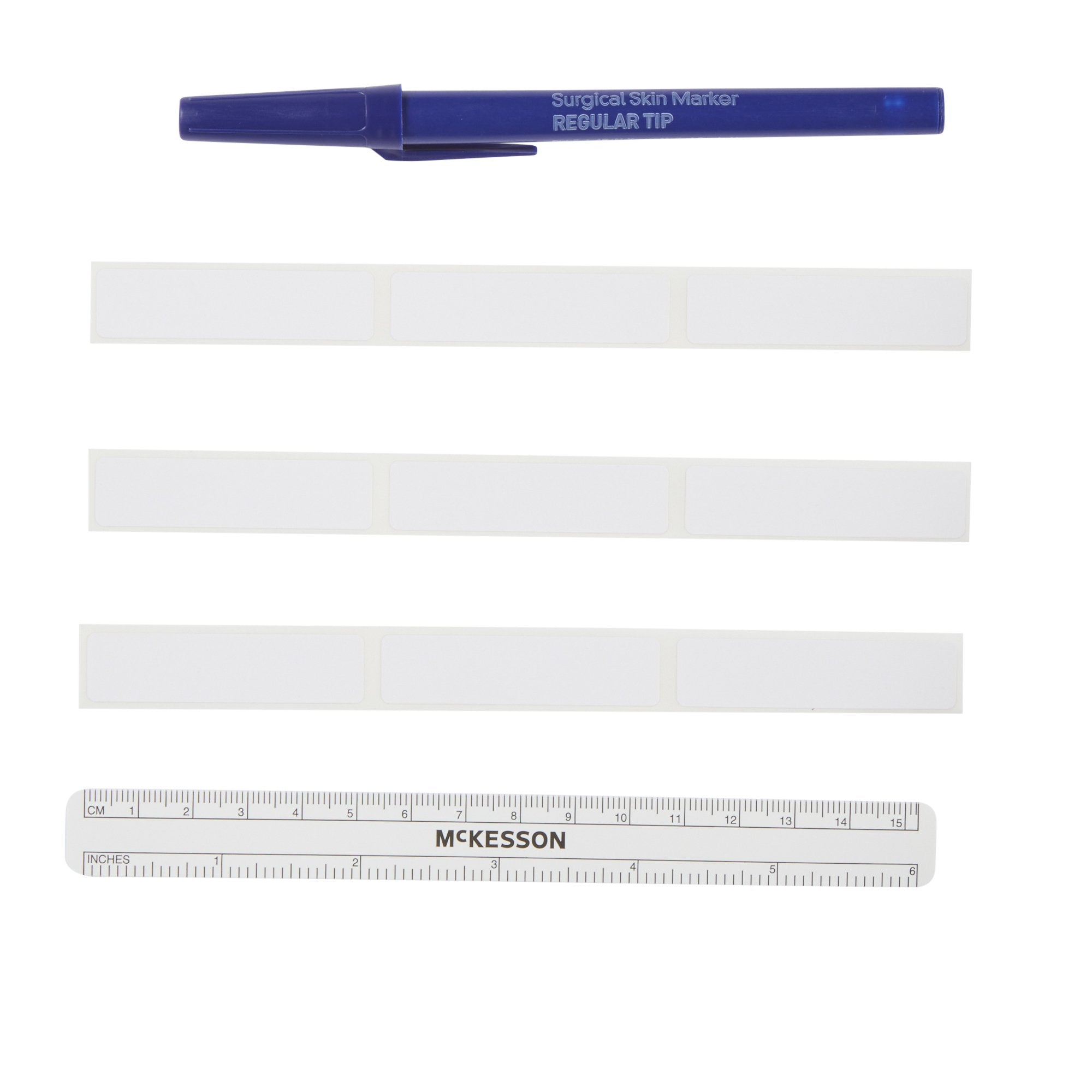 McKesson Brand - Skin Marker with Ruler and Labels McKesson Prep-Resistant Gentian Violet Ink Sterile Full Size Regular Tip [50/BX]