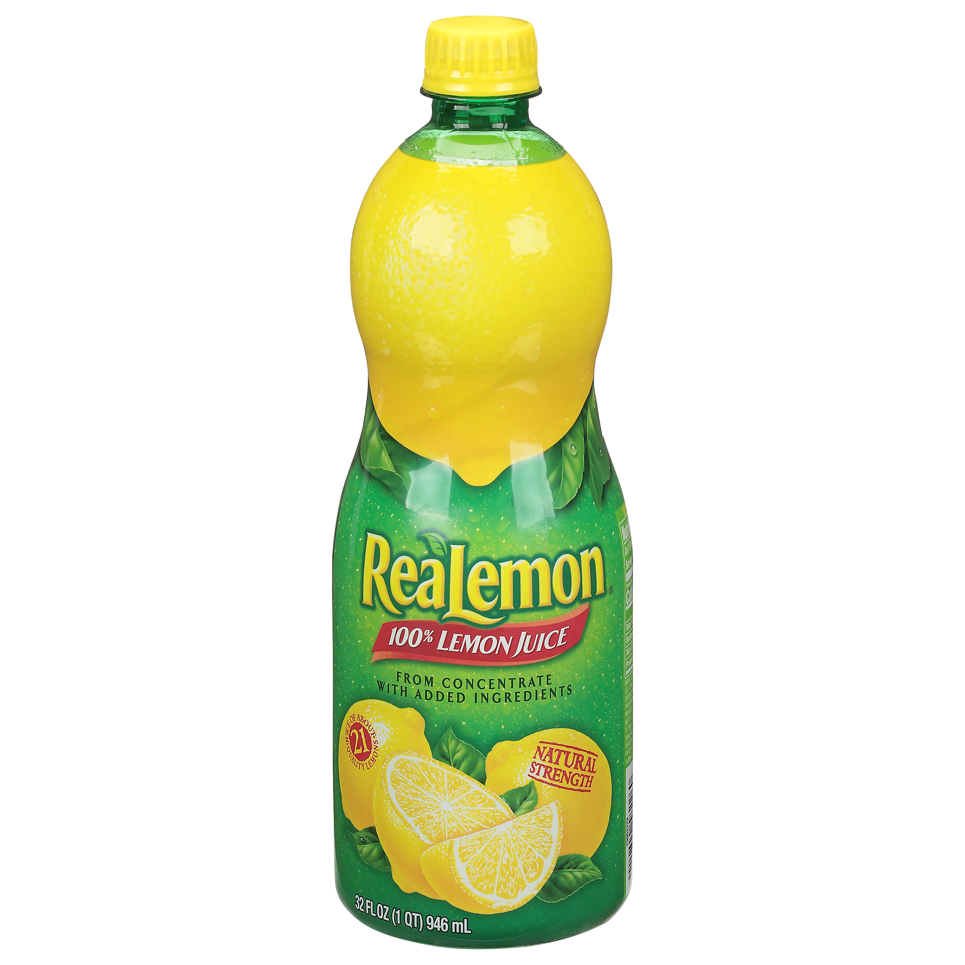 ReaLemon Natural Strength 100% Lemon Juice 32 fl oz - Case of 12