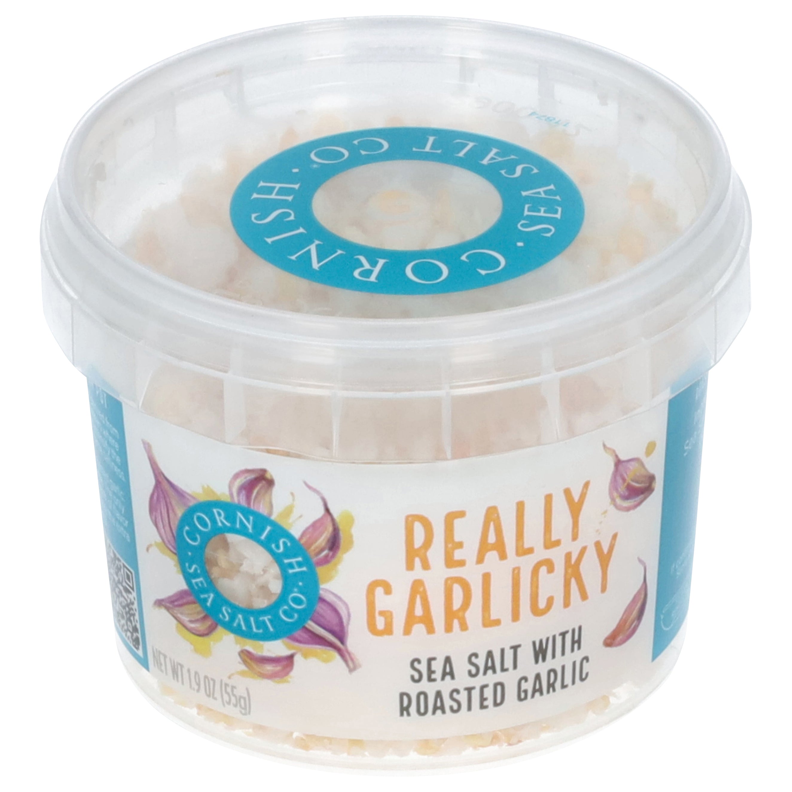 Cornish Sea Salt Co Really Garlicky Sea Salt with Roasted Garlic 1.9 oz - Case of 8