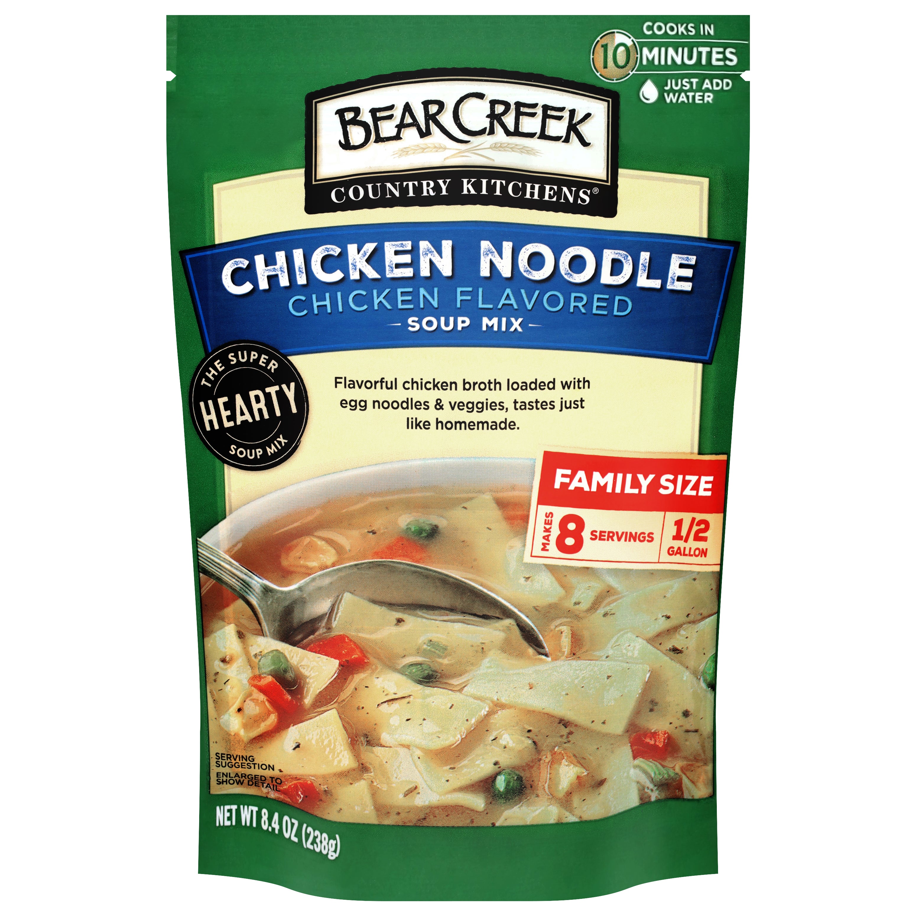 Bear Creek Country Kitchens Chicken Noodle Soup Mix, 8.4 oz - Case of 6