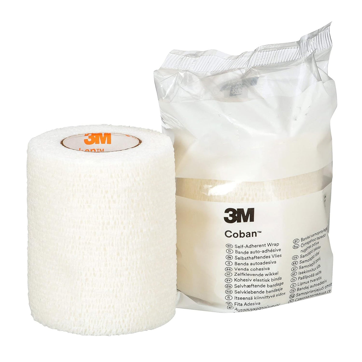 Solventum Corporation - Cohesive Bandage 3M™ Coban™ 3 Inch X 5 Yard Self-Adherent Closure White NonSterile Standard Compression [24/CS]