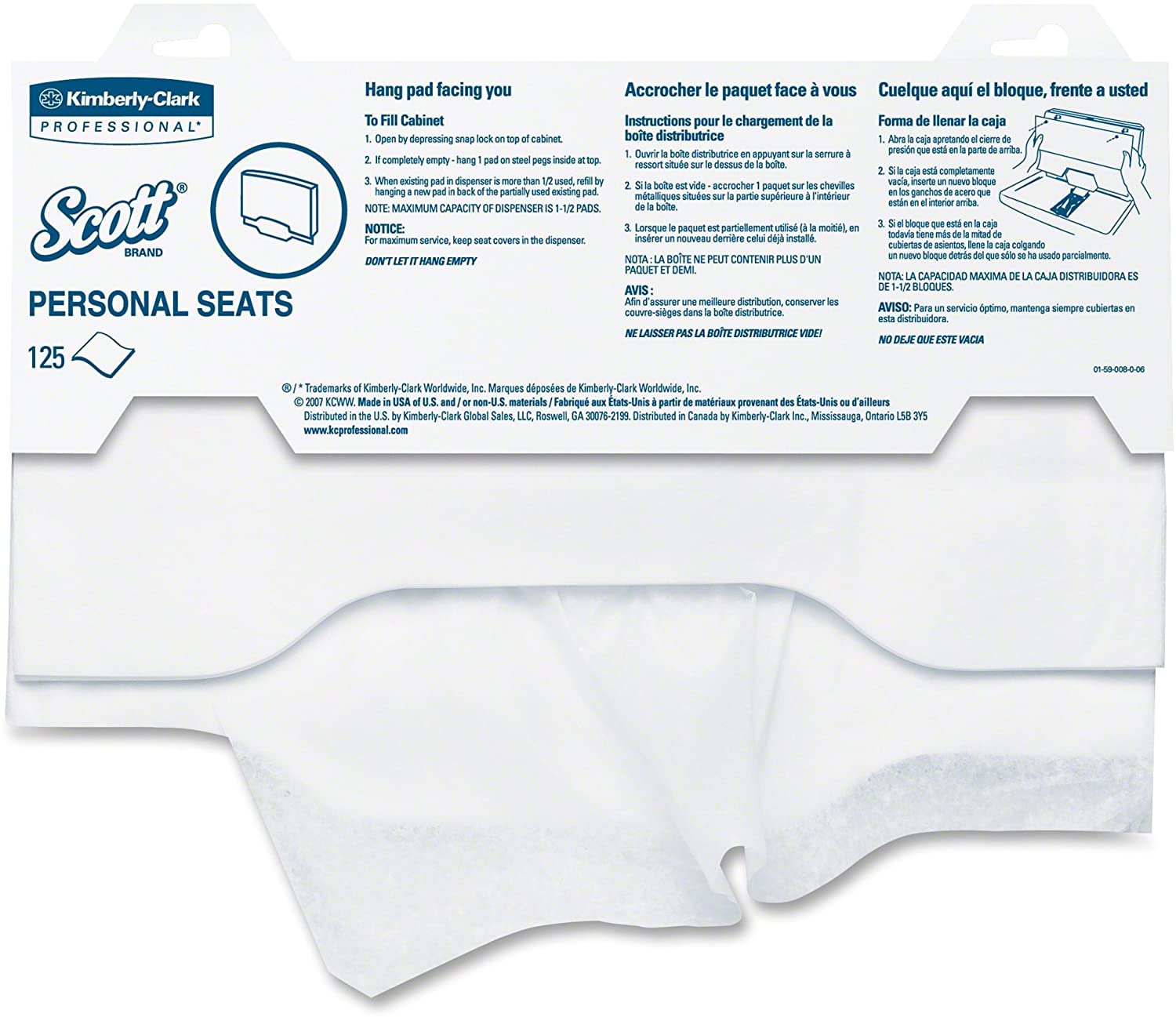 Kimberly Clark - Toilet Seat Cover Scott® Personal Seats 15 X 18 Inch [1/PK]