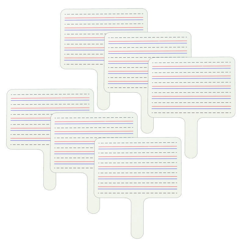 C-LINE - Two-Sided Dry Erase Answer Paddle, Pack of 6