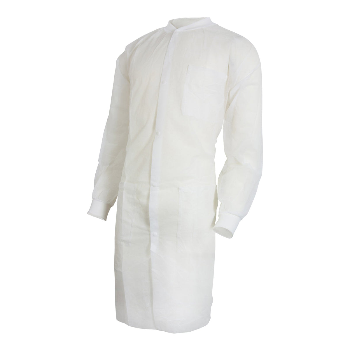 McKesson Brand - Lab Coat McKesson White Large / X-Large Knee Length Spunbond Polypropylene Disposable [10/BG]