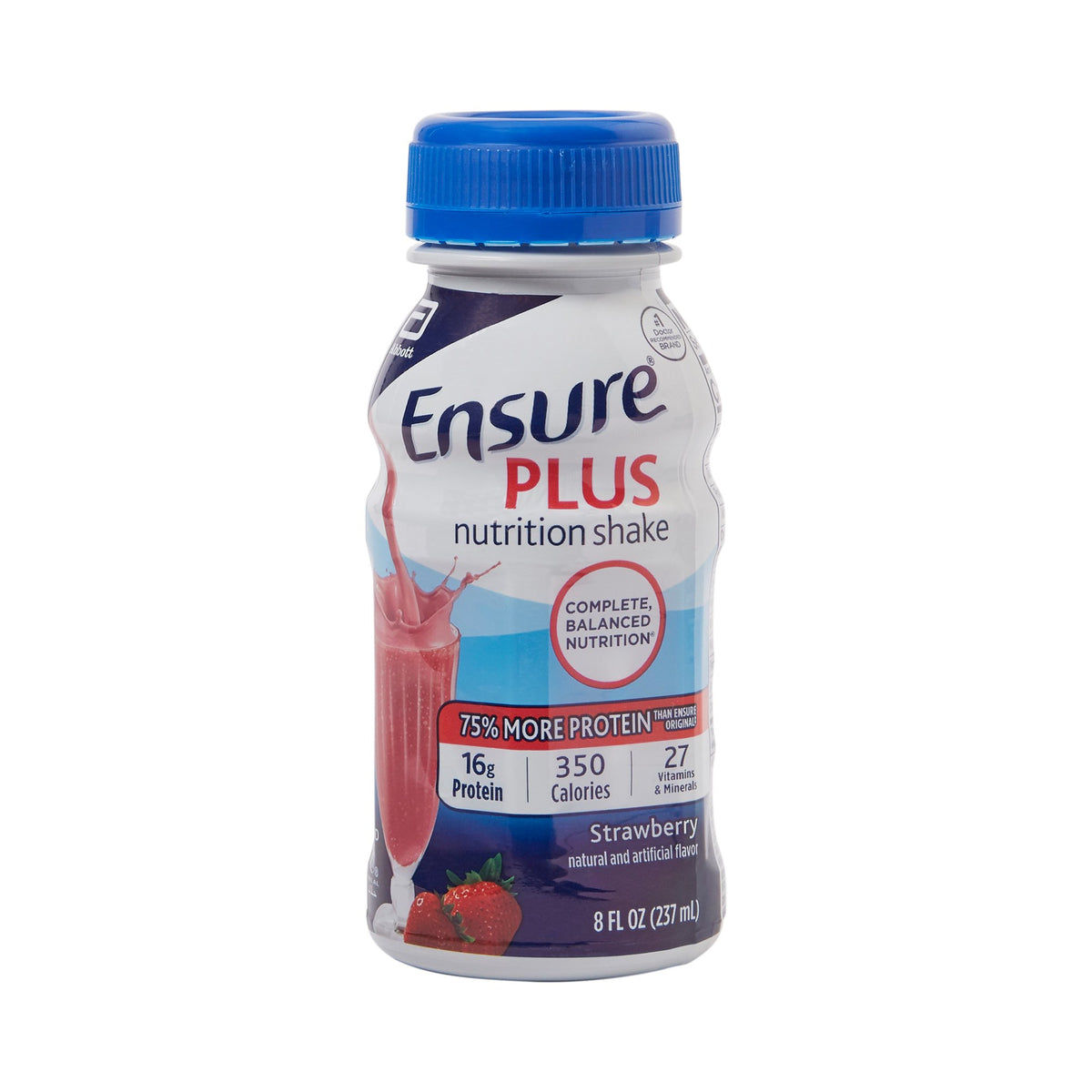 Abbott Nutrition - Oral Supplement Ensure® Plus Nutrition Shake Strawberry Flavor Liquid 8 oz. Bottle [1/EA]