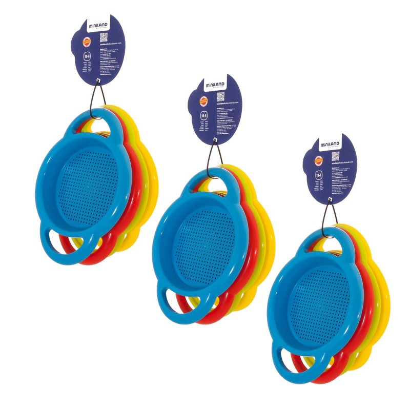 MINILAND EDUCATIONAL - Sieves, 4 Per Pack, 3 Packs