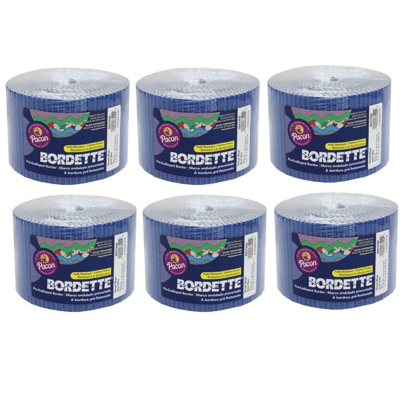 BORDETTE - Decorative Border, Royal Blue, 2-1/4" x 50', 6 Rolls