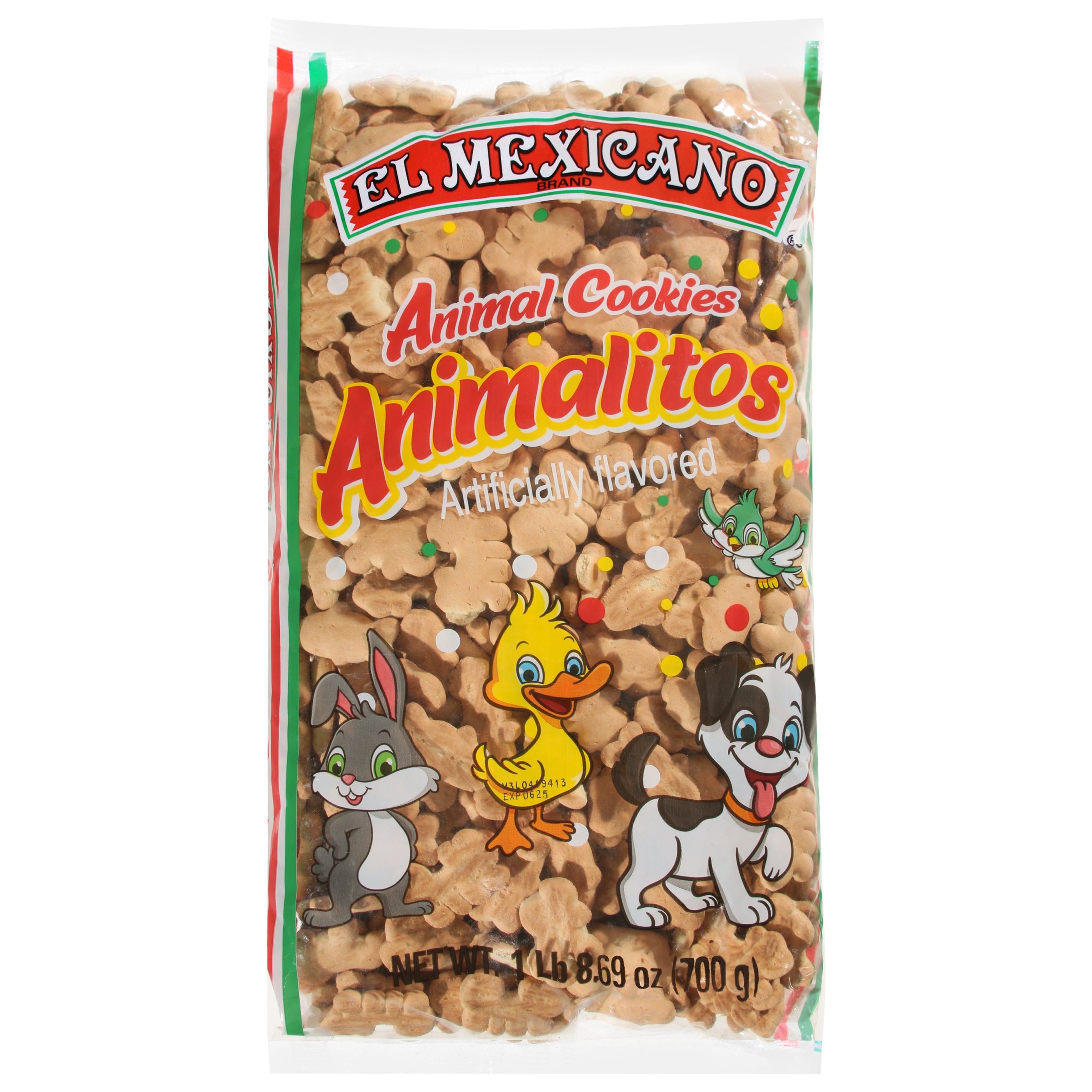 El Mexicano Animal Cookies 700 g - Case of 10
