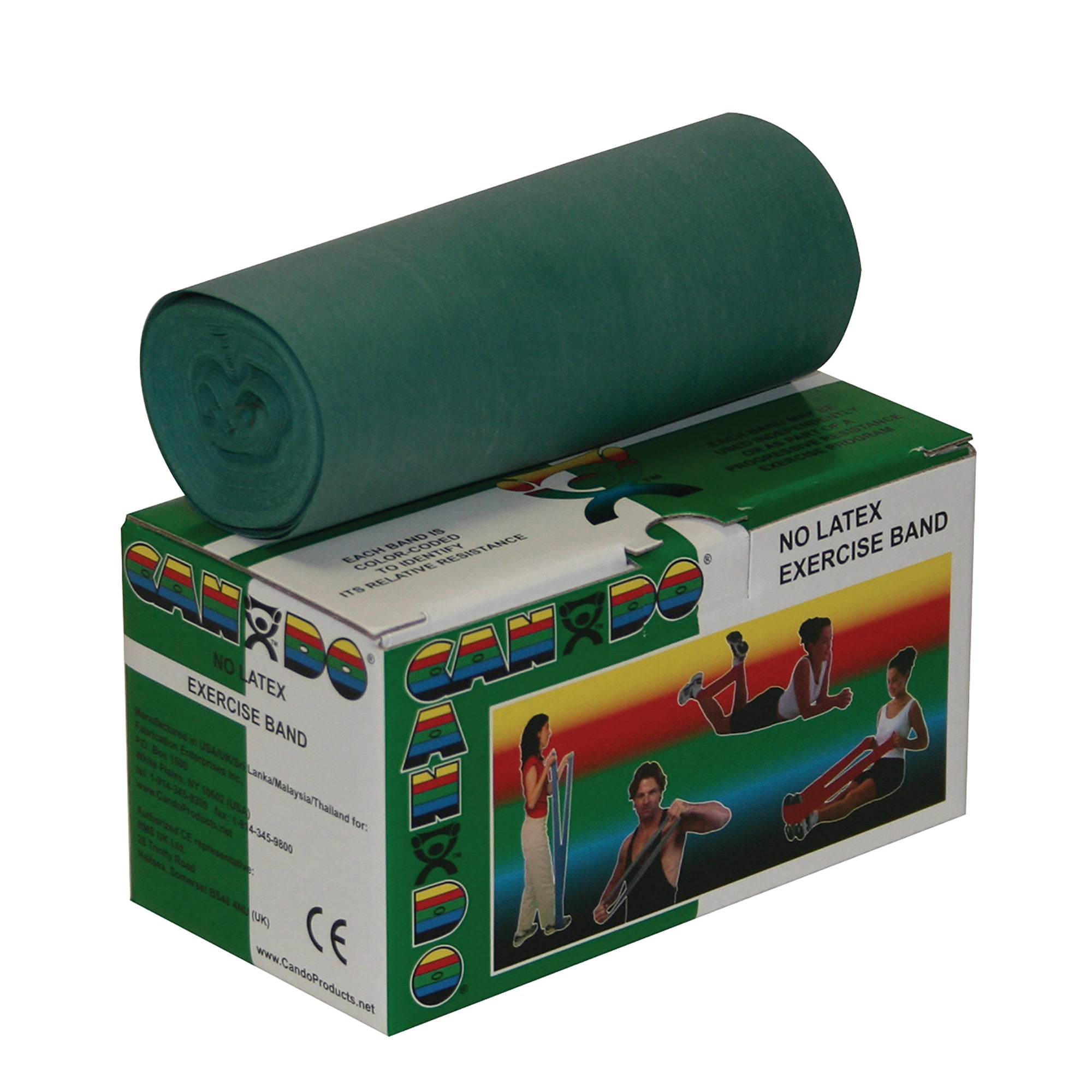 Fabrication Enterprises - Exercise Resistance Band CanDo® Green 5 Inch X 6 Yard Medium Resistance [1/EA]