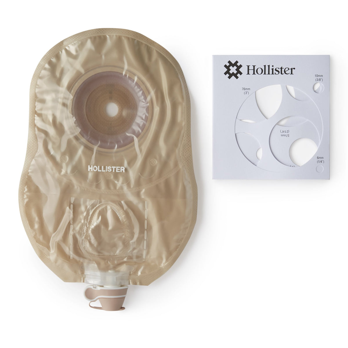Hollister - Urostomy Pouch Premier™ One-Piece System 9 Inch Length Soft Convex, Trim to Fit Up to 1-1/2 Inch Stoma Drainable [5/BX]