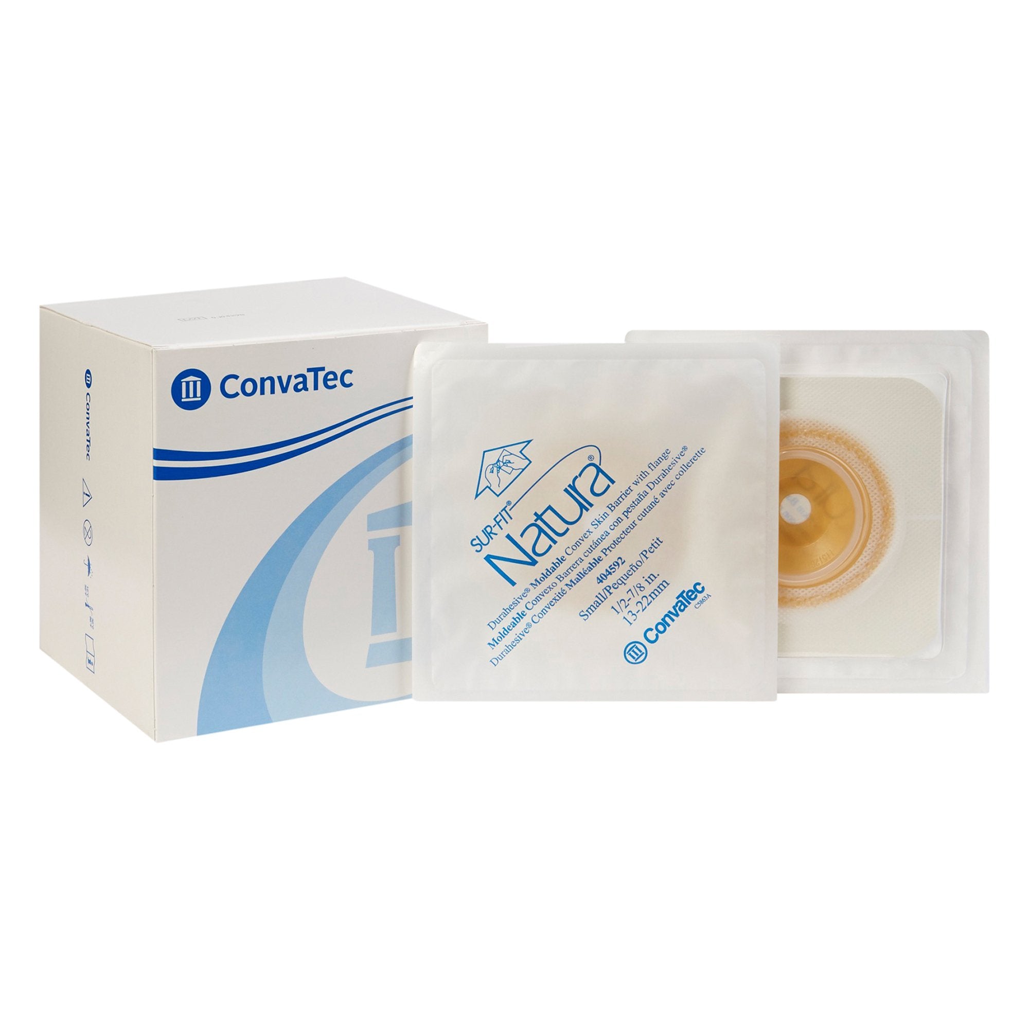 ConvaTec - Ostomy Barrier Sur-Fit Natura® Durahesive® Moldable, Extended Wear Acrylic Tape 45 mm Flange Sur-Fit Natura® System 1/2 to 7/8 Inch Opening [10/BX]