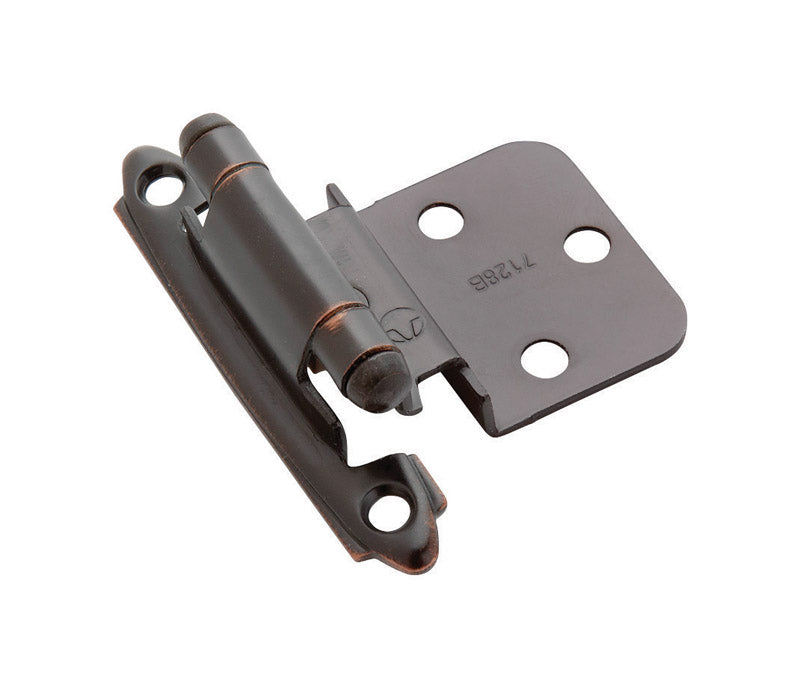 AMEROCK - Amerock 2 in. W X 2-3/4 in. L Oil Rubbed Bronze Steel Self-Closing Hinge 10 pk