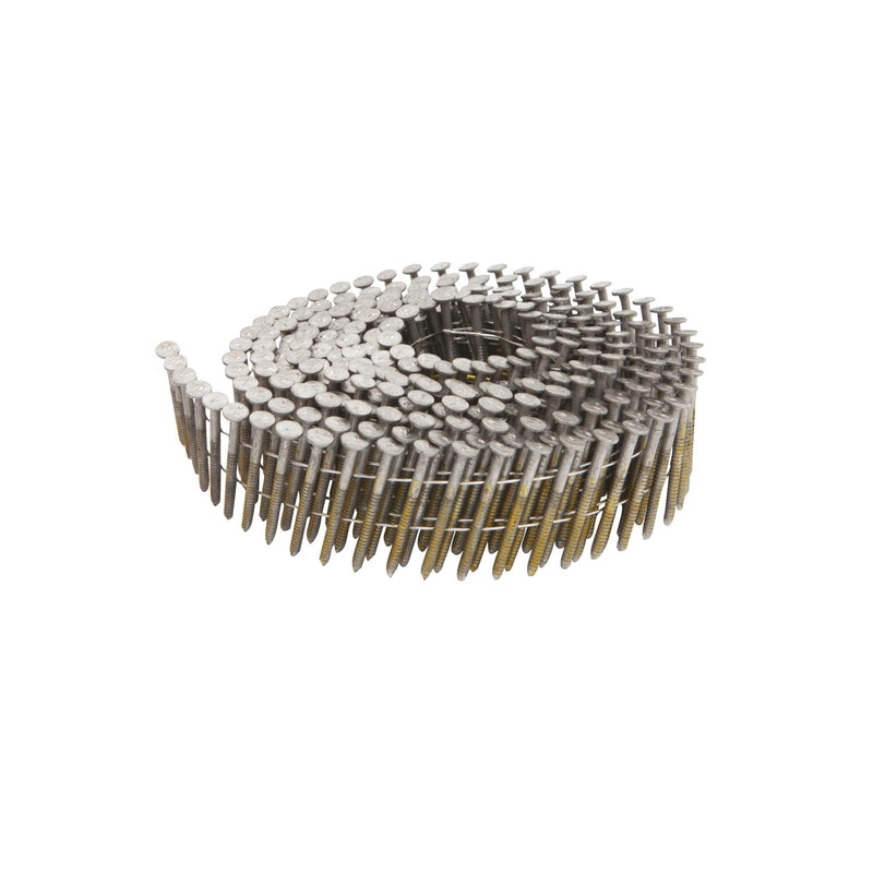 STANLEY BOSTITCH - Bostitch 1-1/4 in. 11 Ga. Wire Coil Stainless Steel Siding Nails 15 deg 3,600 pk