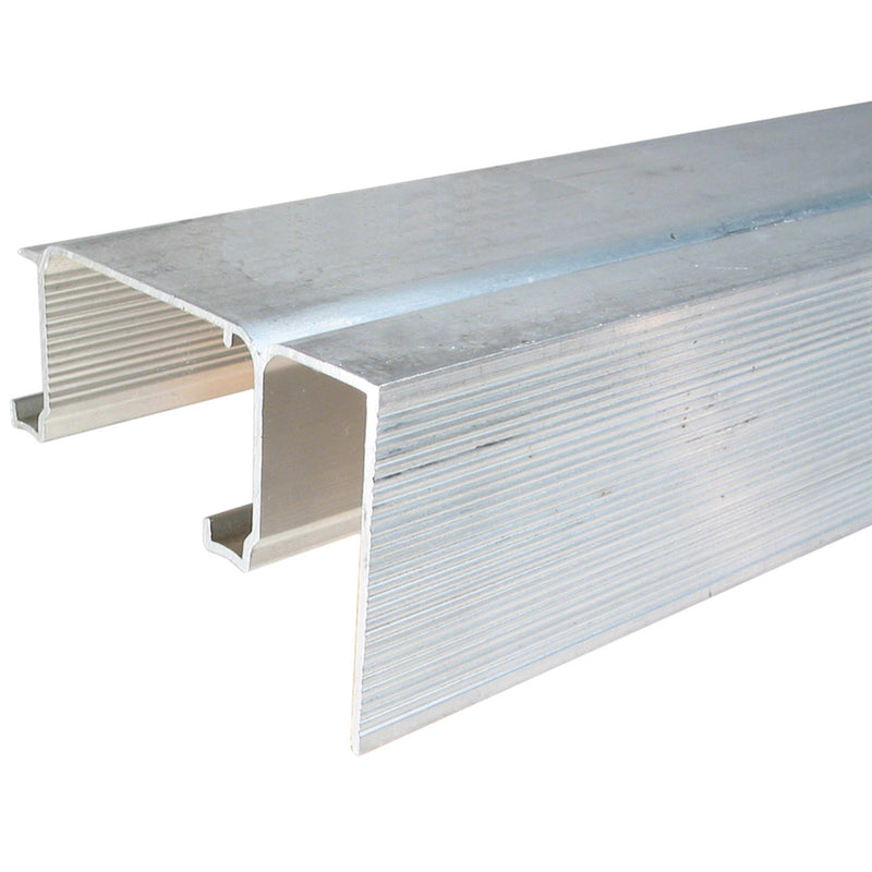 JOHNSON HARDWARE - Johnson Hardware Mill Silver Aluminum By-Pass Fascia Track 1 pk