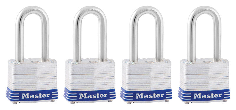 MASTER LOCK - Master Lock 1-9/16 in. W Steel Pin Tumbler Padlock Keyed Alike