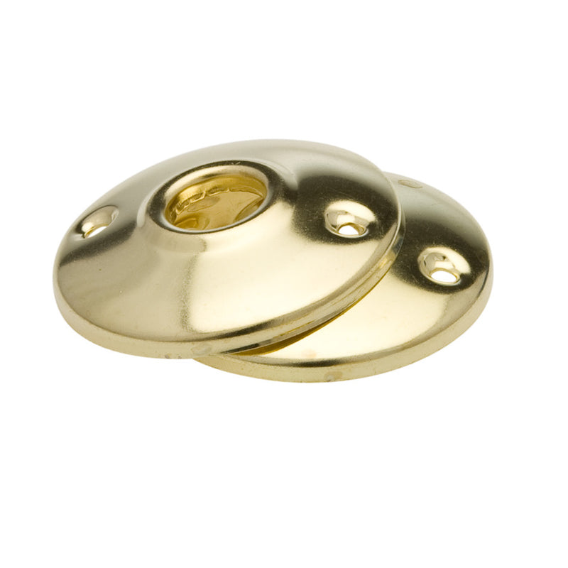 KABA ILCO - Kaba Ilco Bright Brass Steel Door Knob Rosettes 2 pk - Case of 5
