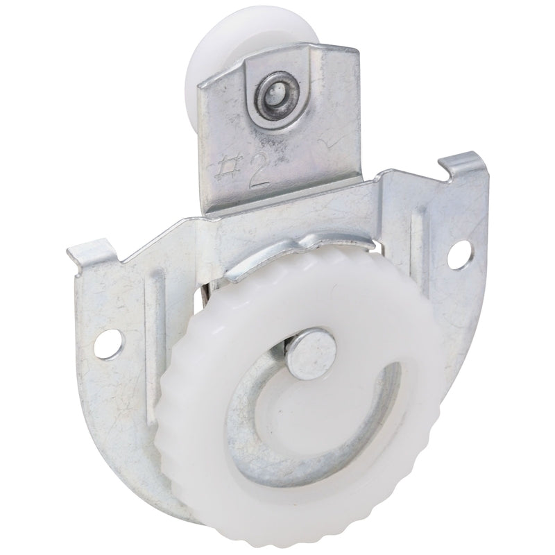 NATIONAL HARDWARE - National Hardware Zinc-Plated Silver/White Nylon/Steel Sliding Door Hangers 2 pk [N344-853]
