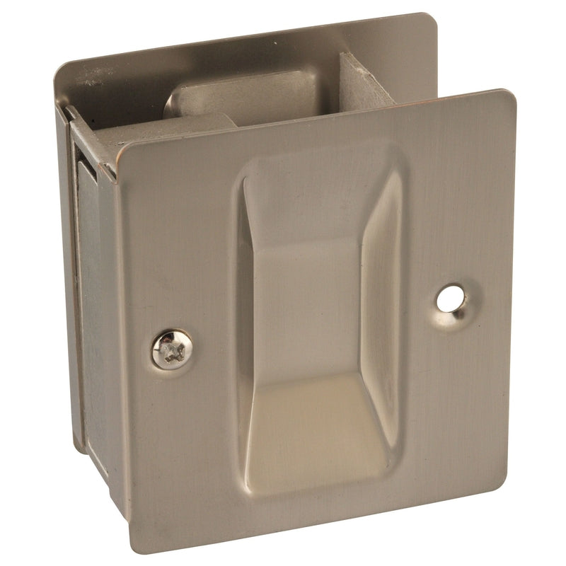 NATIONAL HARDWARE - National Hardware Satin Nickel Silver Brass Pocket Door Pull